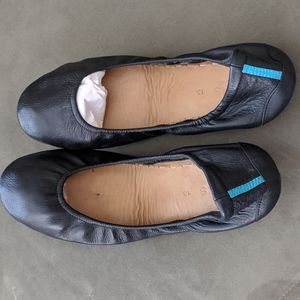 Tieks foldable leather shoes black sz 13